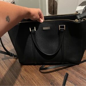 Kate Spade Black Satchel with Structured Design